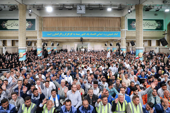 دیدار کارگران با رهبر انقلاب