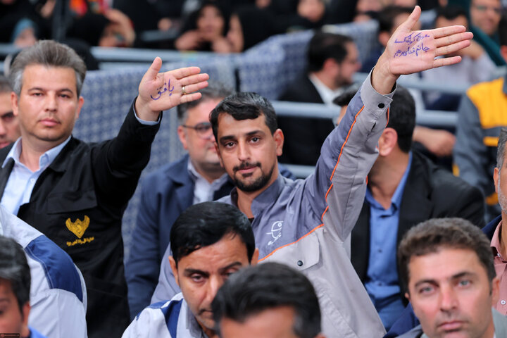 دیدار کارگران با رهبر انقلاب