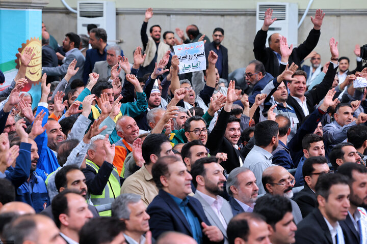 دیدار کارگران با رهبر انقلاب