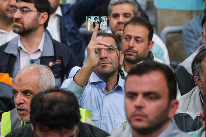 دیدار کارگران با رهبر انقلاب