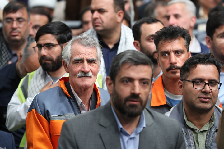 دیدار کارگران با رهبر انقلاب