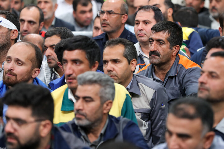 دیدار کارگران با رهبر انقلاب