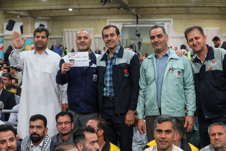 دیدار کارگران با رهبر انقلاب