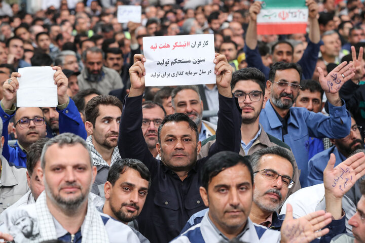 دیدار کارگران با رهبر انقلاب