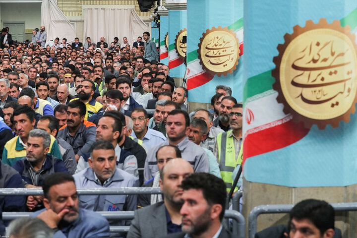 دیدار کارگران با رهبر انقلاب