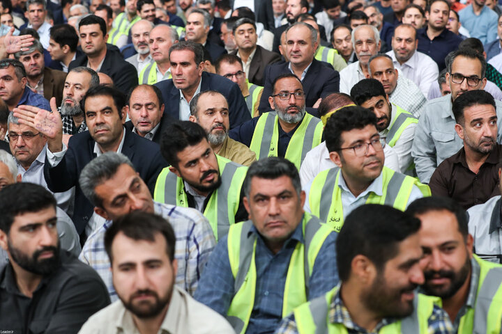 دیدار کارگران با رهبر انقلاب