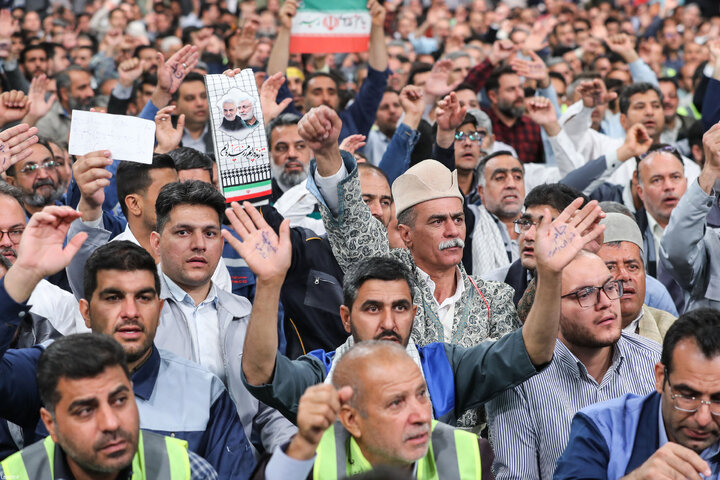 دیدار کارگران با رهبر انقلاب