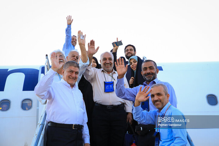 آغاز عملیات اعزام زائرین حج تمتع سال ۱۴۰۴ از فرودگاه اصفهان