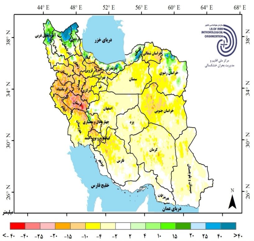 بارندگی‌های کمتر از نرمال تا خرداد + جزئیات جدیدترین پیش‌ بینی بارش‌ ها در ایران