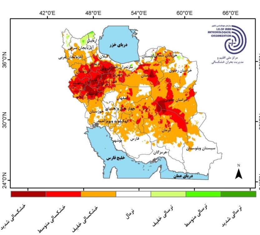 بارندگی‌های کمتر از نرمال تا خرداد + جزئیات جدیدترین پیش‌ بینی بارش‌ ها در ایران