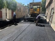 پوشش ۲۰۰۰ تنی آسفالت بر تن زخم‌دار معابری شهری منطقه یک