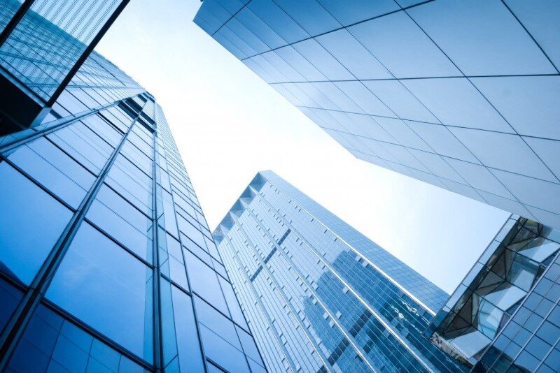 شیشه ساختمان