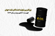 بزرگترین تولیدکنندگان نفت جهان؛ فهرست ۱۰ کشور برتر + اینفوگرافی