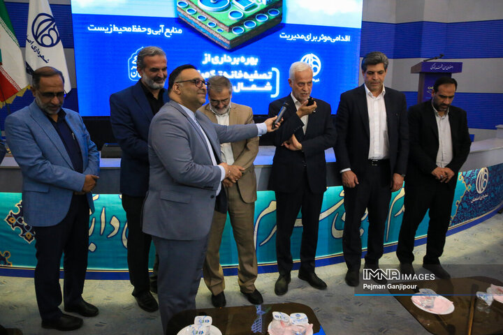 آیین بهره‌برداری از تصفیه‌خانه تکمیلی شمال شهر اصفهان