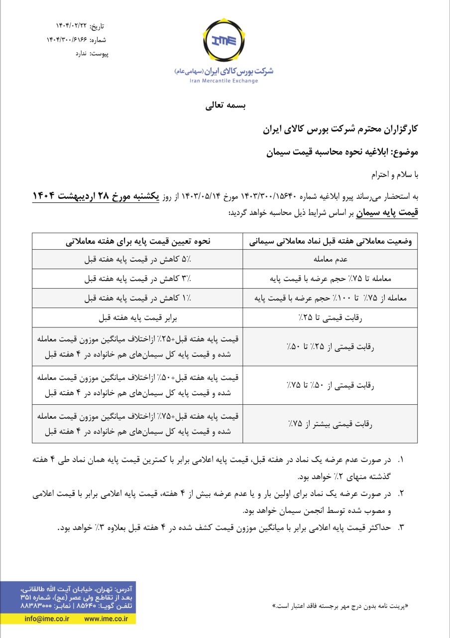 قیمت سیمان از هفته آینده تغییر میکند