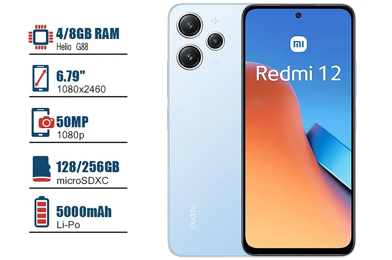 مشخصات Samsung A۱۶ و Xiaomi Redmi ۱۲ + قیمت، عکس
