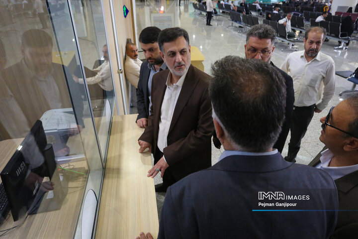 بازدید سرزده دادستان اصفهان از فرودگاه شهید بهشتی
