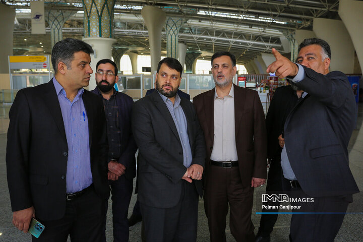 بازدید سرزده دادستان اصفهان از فرودگاه شهید بهشتی