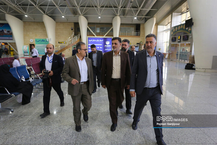 بازدید سرزده دادستان اصفهان از فرودگاه شهید بهشتی