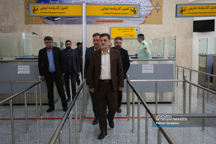بازدید سرزده دادستان اصفهان از فرودگاه شهید بهشتی