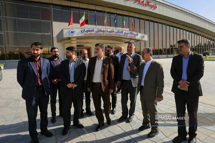 بازدید سرزده دادستان اصفهان از فرودگاه شهید بهشتی