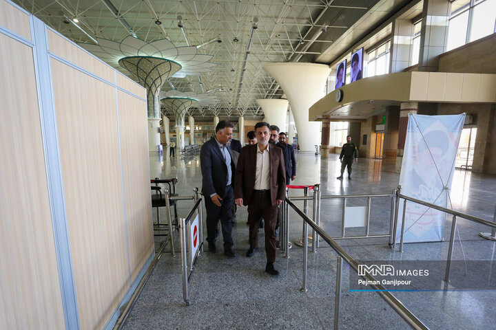 بازدید سرزده دادستان اصفهان از فرودگاه شهید بهشتی