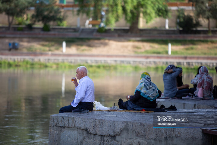 زاینده‌رود حوالی 7 صبح