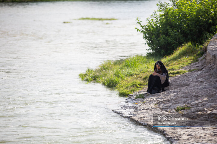 زاینده‌رود حوالی 7 صبح