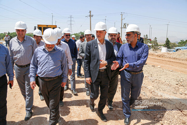 بازدید میدانی شهردار اصفهان از پروژه‌های شهری
