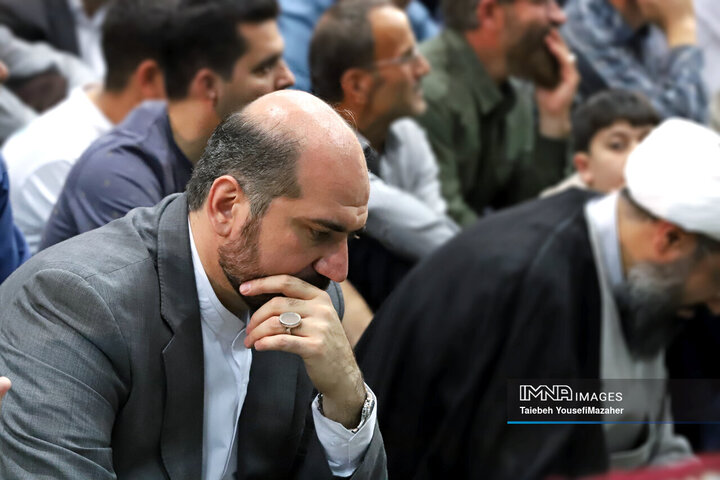 مراسم اولین سالگرد شهادت شهدای خدمت در همدان