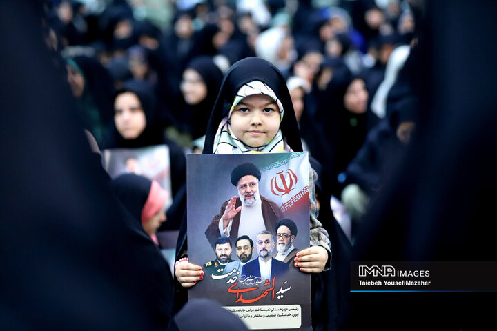 مراسم اولین سالگرد شهادت شهدای خدمت در همدان