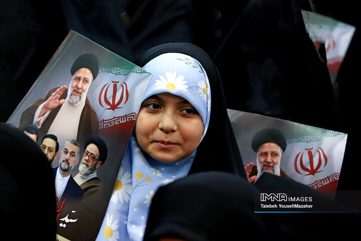 مراسم اولین سالگرد شهادت شهدای خدمت در همدان