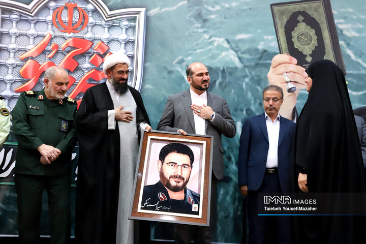 مراسم اولین سالگرد شهادت شهدای خدمت در همدان