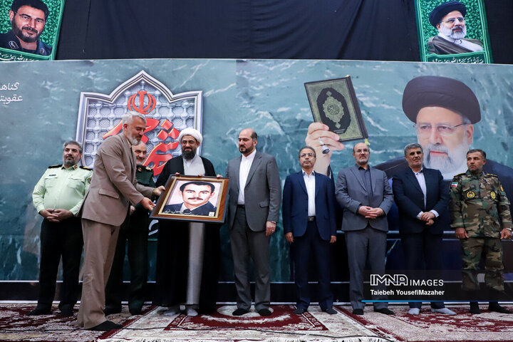 مراسم اولین سالگرد شهادت شهدای خدمت در همدان