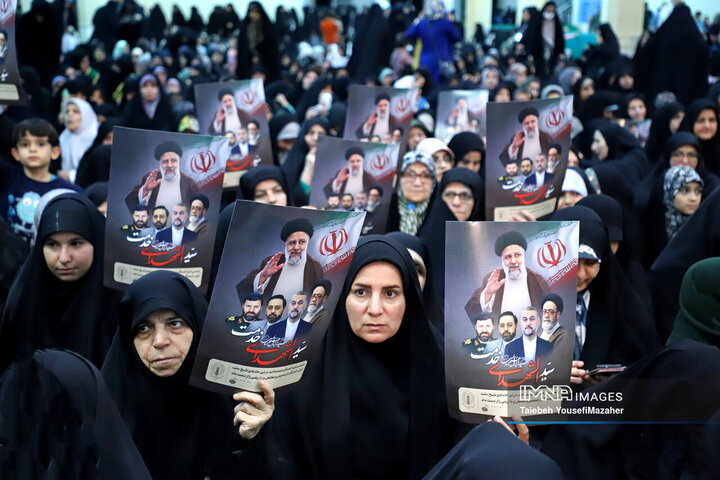 مراسم اولین سالگرد شهادت شهدای خدمت در همدان