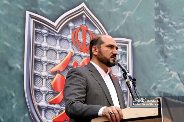 مراسم اولین سالگرد شهادت شهدای خدمت در همدان