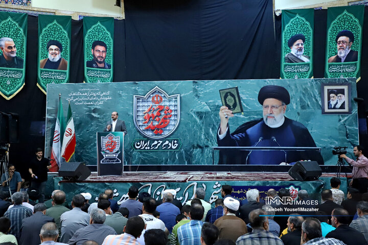 مراسم اولین سالگرد شهادت شهدای خدمت در همدان