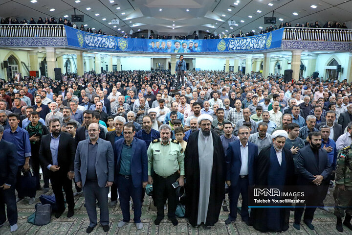 مراسم اولین سالگرد شهادت شهدای خدمت در همدان