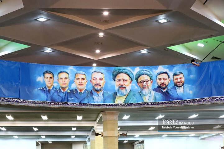 مراسم اولین سالگرد شهادت شهدای خدمت در همدان