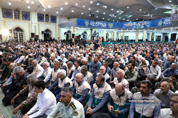 مراسم اولین سالگرد شهادت شهدای خدمت در همدان