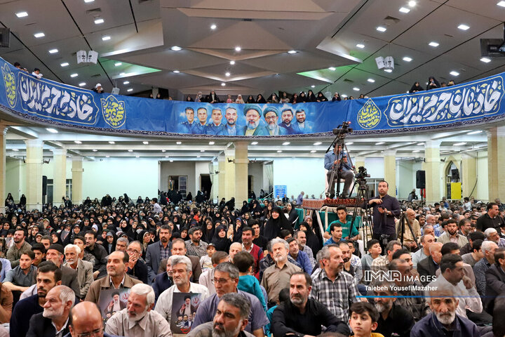 مراسم اولین سالگرد شهادت شهدای خدمت در همدان