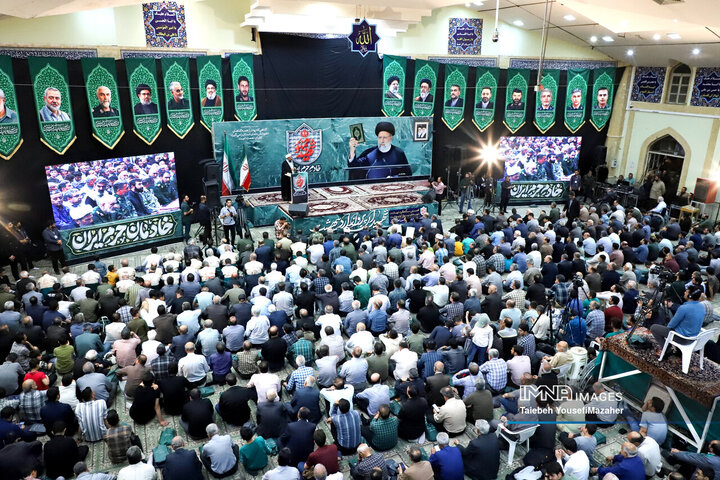 مراسم اولین سالگرد شهادت شهدای خدمت در همدان