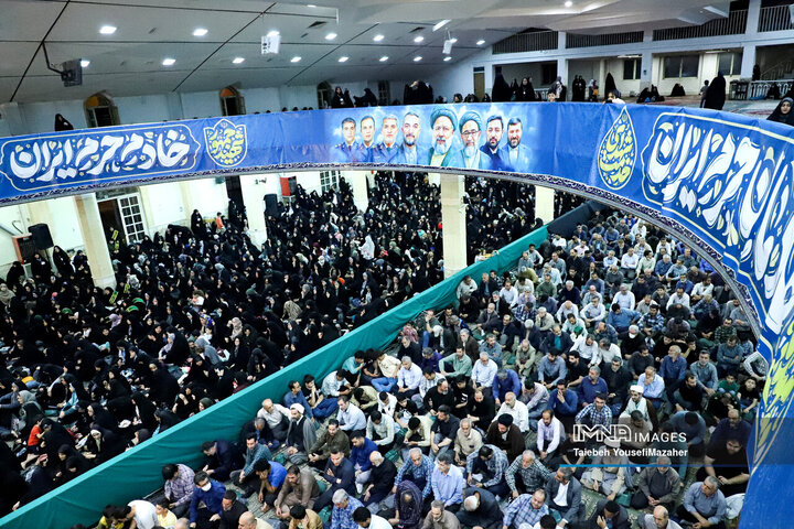 مراسم اولین سالگرد شهادت شهدای خدمت در همدان