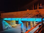 اجرای ۱۵۰۰ مترمربع تبلیغات شهری در قم به مناسبت سالگرد شهادت آیت‌الله رئیسی 