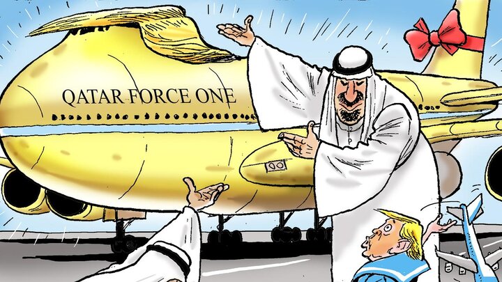 دردسرهای ذوق‌مرگی ترامپ برای کاخ پرنده قطری