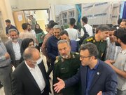 بازدید فرمانده لشکر ۸ نجف اشرف از ششمین رویداد ملی صدرا در دانش‌شهر ایران
