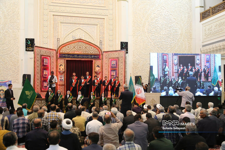 مراسم اولین سالگرد شهادت شهدای خدمت در شیراز