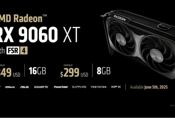 AMD با کارت گرافیک RX 9060 XT به رقابت با انویدیا RTX 5060 می‌رود
