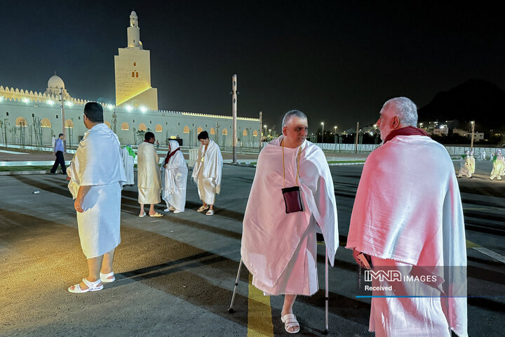 بستن احرام کاروان جانبازان عازم بیت‌الله‌الحرام