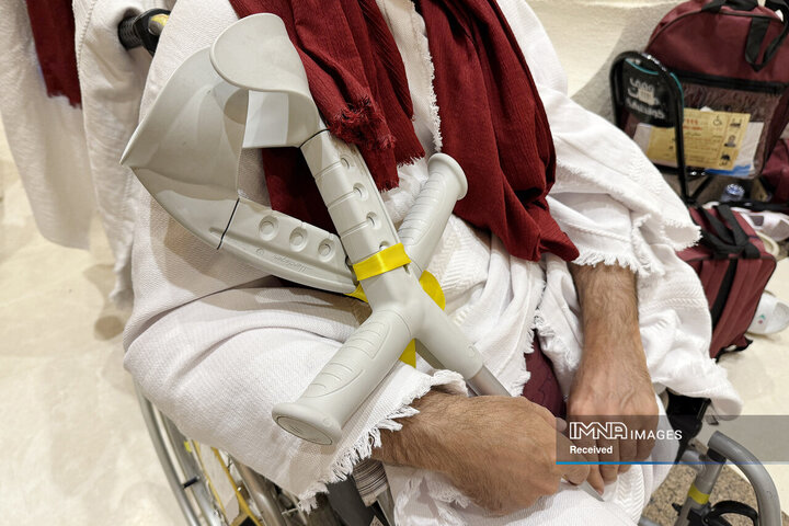 بستن احرام کاروان جانبازان عازم بیت‌الله‌الحرام